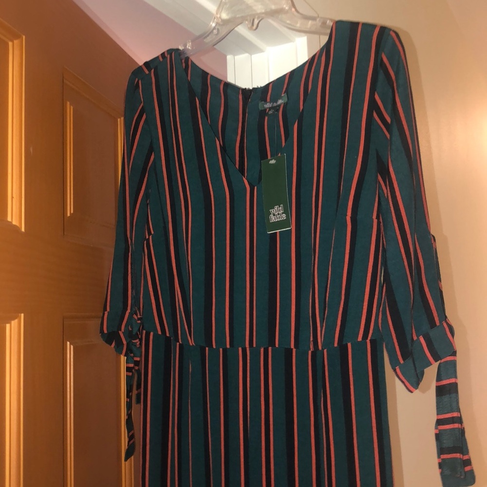 🍍Wild fable striped long romper